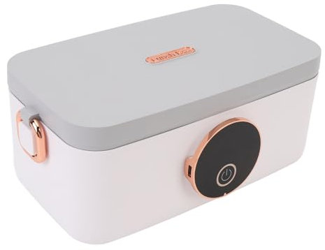 Portapranzo Riscaldante USB, Scaldavivande Isolato in Acciaio Inossidabile da 1000 Ml, Temporizzazione a 5 Livelli, Spina di Ricarica Rapida, Interfaccia di Tipo C, Potenza