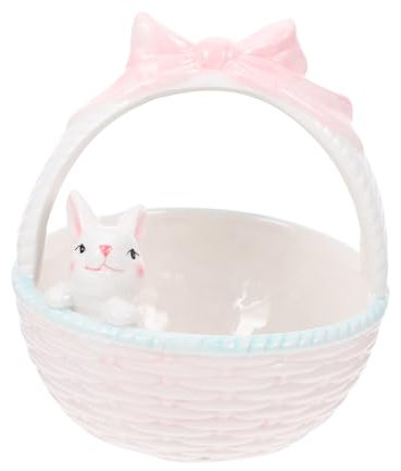 Ciieeo Diy Project Ceramic Basket Small Wicker Hanging Fruit Baskets Easter Decor for Home