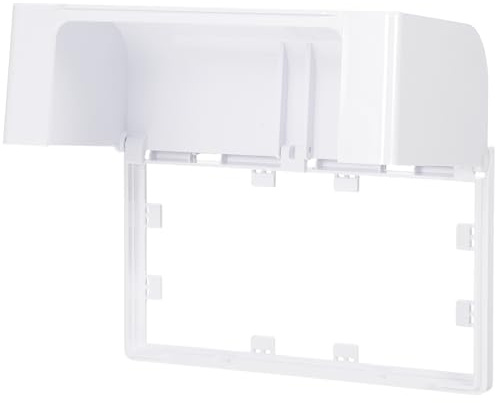 Gatuida Adhesive Waterproof Socket Cover, Double-Position Splash-Proof Protective Case, White, 7.95 x 4.76 x 2.95 Inch