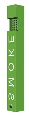 RUNZE765Z Standaschenbecher Quadratische Aschensäule aus Edelstahl mit eingebranntem Emaille, öffentlicher Außenbereich mit verriegelbarem Wandaschenbecher Aschenbecher Outdoor/Aschenbecher(Green)