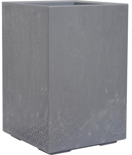 Siena Garden Pflanzkasten FARO Stone grau Betonoptik, 40 x 40 x 60 cm