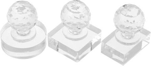 FIXOSHEE Set 3 Pezzi Timbri Pressa per Ombretti e Cipria Compatta in Plastica Strumenti Riparazione Trucco per Fard Sopracciglia e Illuminanti Design Portatile per Uso Viaggio e