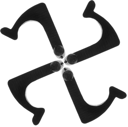 DECORNIJIA Fibbia per Braccio Piatto Set 4 Pezzi Accessori per Piatto in Vinile Supporto per Dischi per Fonografo