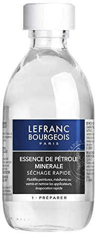 Lefranc Bourgeois Solventes y aceites para Pintura al óleo, Aditivos, Esencia de Petróleo, 250ml