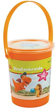 Der kleine Drache Kokosnuss - Straßenkreide: Set 8 Straßenkreiden in 5 Farben im Eimer