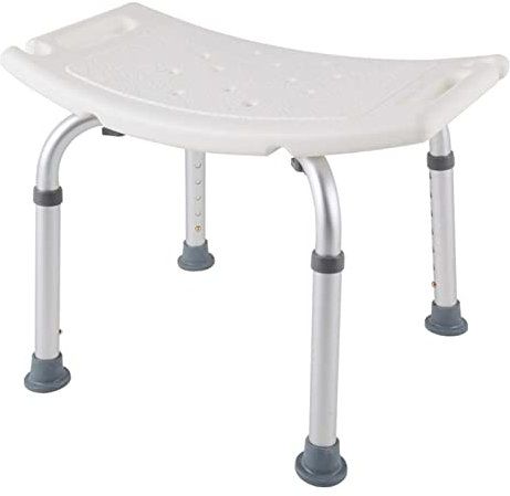 Froadp 38-51cm Duschhocker Höhenverstellbar Duschstuhl Anti-Rutsch Badhocker Aluminium Badestühle Tragbare Badewannensitz Rechteck Duschhilfe Badezimmerhocker für Senioren & Schwangere