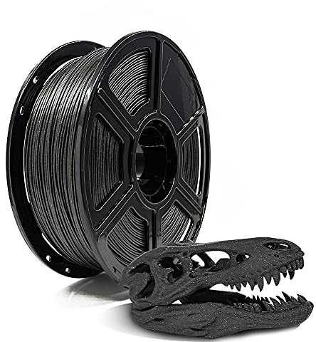 FLASHFORGE PLA Filament 1.75mm Galaxy Matte Black, 3D Printer Filament with Silver Glitter 1kg (2.2lbs) Spool, Dimensional Accuracy +/- 0.02mm, Shimmering 3D Printing Filament for Unique Finish
