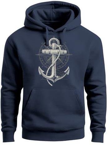 Neverless® Hoodie Herren Print Aufdruck Kapuzen-Pullover Männer Fashion Streetstyle