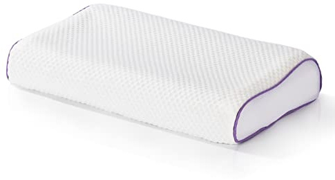MAXXMEE ATMUNGSAKTIVES Gel-NACKENKISSEN MIT KÜHLENDEM Effekt | Ergonomisch geformt und anschmiegsam | Optimale Unterstützung des Nackenbereichs | Für Rücken- und Seitenschläfer