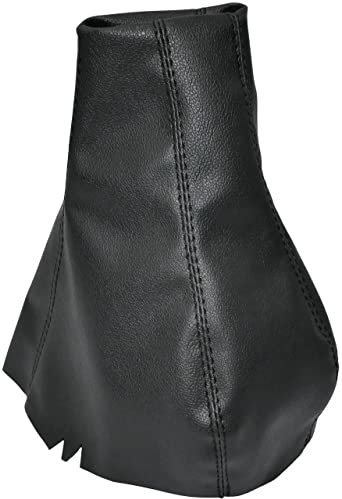 Aerzetix - C57789 - Cuffia soffietto per leva del cambio - compatibile con Fiat Doblo dal 2000 al 2010 - colore: nero - in pelle sintetica