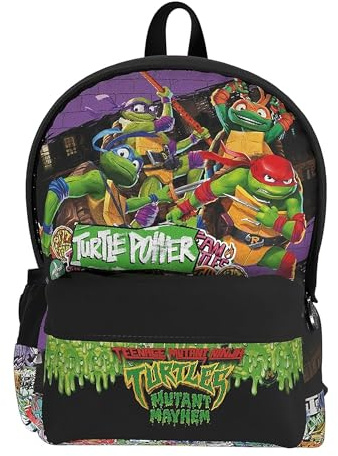 CYPBRANDS Tortugas Ninja Mochila Juvenil Adaptable A Trolley-Mutants, Zaino Unisex-Bambini e Ragazzi, Multicolore, Talla única