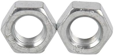 LXURY 5-100 Stück 1/8 5/32 3/16 1/4 5/16 3/8 1/2 Zoll-Sechskantmuttern UK-Kohlenstoffstahl verzinkte Sechskant-Sicherungsmutter (Size : 1I4-20 TPI 20pcs)