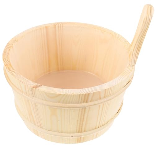 Happyyami Saunabad Aus Holz Naturholz-eimer Spa-zubehör Für Saunaraum