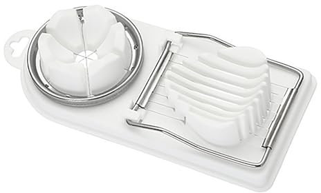 Septpenta Multi Purpose Poached Egg Slicer, Stainless Steel Wire, 2 Slicing Options, for Cheese, Fruit, Strawberries, Mushrooms, Kiwi