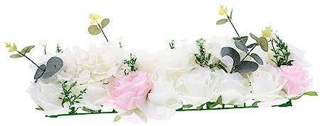 GRIRIW Künstliche Rosen Wandpaneel Aus Seidenblumen Für Hochzeiten Und Feiern Elegante Blumenwand Für Dekorationen Teiliges Für Innen Und Außenbereiche