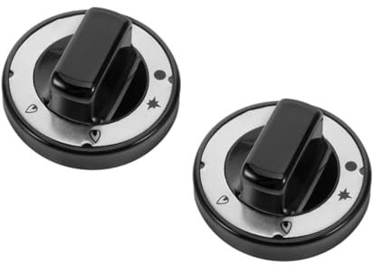 iplusmile Lot De 2 Boutons De Four Universels En Bakélite Résistants Aux Hautes Températures Interrupteur De Commande De Chauffage Wok Avec Couvercle Pièces De Cuisinière Boutons De