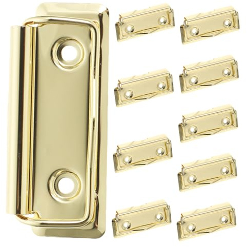 OSALADI 10 Stück Klemmbrettklammern Aus Aluminiumlegierung Schreibtafelklammern Aus Metall Befestigungsklammern Für Klemmbrett Schule Büro Und Zuhause Für Notizblöcke Kalender Sammelalben