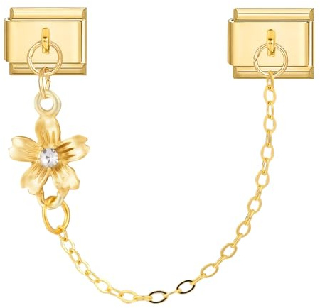 MJARTORIA Italian Charm Bracelet Charms Anhänger Gold DIY Abnehmbar 9mm Edelstahl Module für Italienische Armband Glieder Charms Armbänder Geschenk für Damen Mädchen