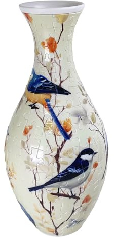 CAKEEYUM Vase Puzzle 3D pour Adultes et Enfants, pièces en Plastique emboîtables, Jouets de Noël pour Arrangements Floraux, Artisanat, décoration d'intérieur 3D, Vases