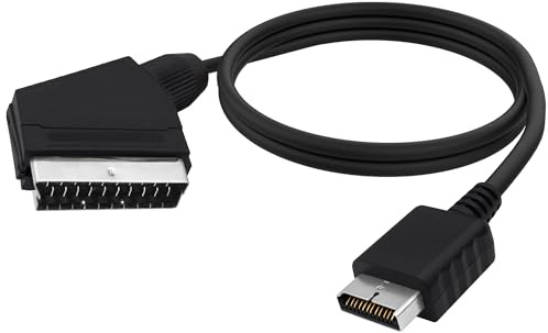 YARCHONN RGB auf SCART AV Kabel Kompatibel mit PS2 PS3 SCART AV TV Audio Video Converter Kabel Stecker auf Stecker Steckverbinder Spielkonsole Ersatz Leitkabel Nur PAL, nicht für PS1 & NTSC -1,8M