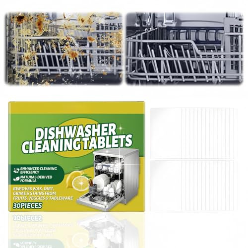 Dishwasher Sheets,Dishwasher Cleaner and Deodorizer Tablets,Deep Cleaning Sheets for Dishwashing Machine,No Plastic Dishwashing Soap Strips,Natural Dishwash/er Tablets,Dishwash/er Detergent Sheets