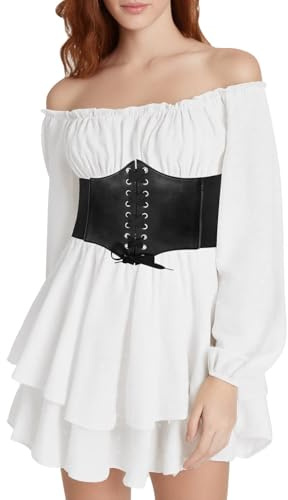 Vestido tipo mameluco para mujer, manga corta, hombros descubiertos, con volantes, acampanado, vestido de playa, vestido de verano