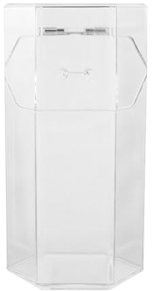 PACKOVE Organizador Transparente de Brochas de Maquillaje Caja Práctica de Acrílico para Proteger y Almacenar Cosméticos para Escritorio Adecuado para Uso Diario