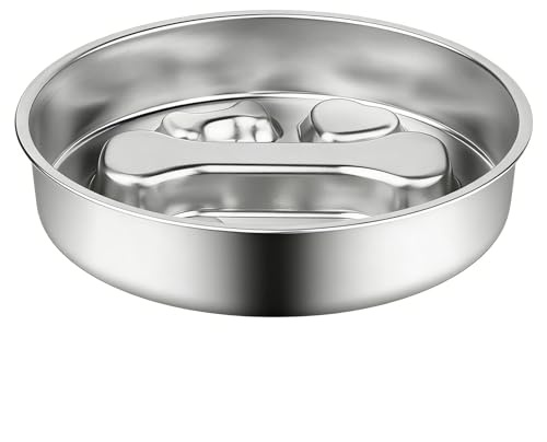 Slow Feeding Bowl for Dogs - 500 ml Capacity Interactive Feeding Bowl with Feeding Brake for Puppies, Cats & Small Animals | for Home, Camping, Travel, Indoor & Outdoor