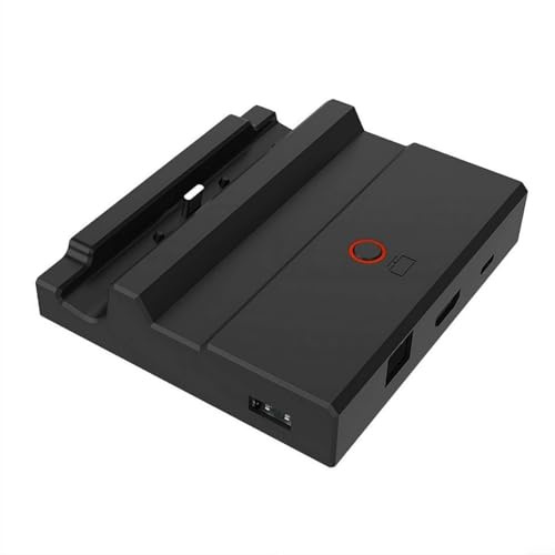Risveglio Docking Station Switch 2 a parete, base di ricarica portatile con proiezione dello schermo, per ABS compatto per hub casa e viaggi, nero