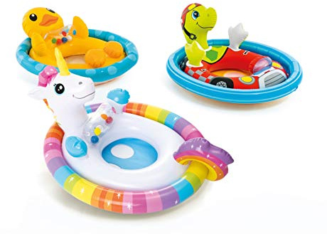 Intex Inflatable See Me Sit Pool Ride for Age 3-4 (Colors/Styles Vary)