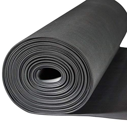 Nord-Industriegummi Kabelschutzmatte [70 cm x 5 m] - Stärke 3 mm - wetterfeste Kabelmatte für Veranstaltungen, Bühne - Gummi Feinriefenmatte Outdoor zum Schutz für Kabel und Schläuche