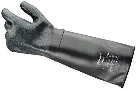 Ansell AlphaTec 19-024 Neoprenhandschuhe, Doppelisolierfutt Hitzeschutz, Ausgezeichnete Mechanische und Chemische Belastbarkeit, Gute Flexibilität und Griffsicherheit, Industrie PSA, Größe XL (1 Paar)