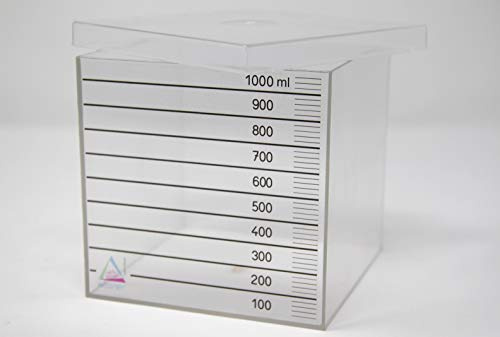 WISSNER® RE-Plastic Kubikdezimeter Literwürfel mit Deckel – Schule