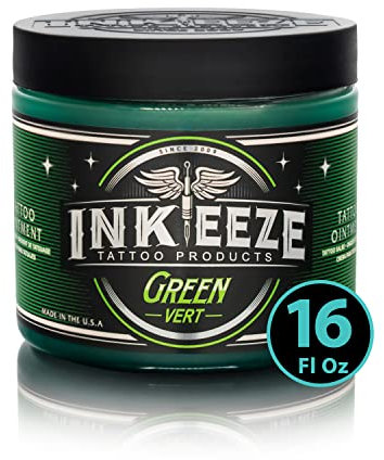INK-EEZE Green Glide Tattoo Ointment 16oz by INK-EEZE