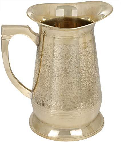 Exotic India Decorative Water Jug - Brass