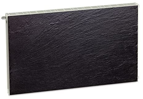 Magnet Heizkörperverkleidung Heizkörperabdeckung Schwarz Schiefer 100x60 cm Heizung Abdeckung Verkleidung Magnetische Abdeckmatte Kühlschrank aus Einem Flexiblen Magneten Digitaler Aufdruck