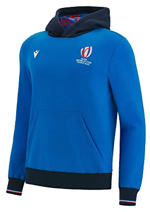 Macron Sweat a Capuche Enfant Rugby World Cup 2023 Officiel - Bleu - 7/8 Ans