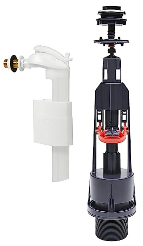 Wirquin Aquacontrol Spar-Spülmechanik und Schwimmerventil F90 grau weiß 10724042