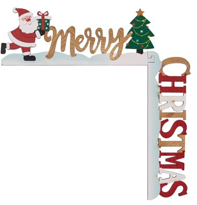 Weihnachten Türrahmen Deko Weihnachten, Holz Weihnachtsdeko Türrahmen Für Türdeko Weihnachten Wände Türdeko (Weihnachtsmann, Weihnachten Elch, Engel Figuren Deko) Christmas Decorations Für Türecke