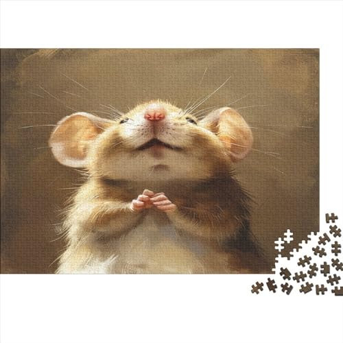 Maus Holz Puzzles 300 Teile Rätsel, Erwachsenen Puzzle,herausforderndes Geschicklichkeitsspiel Für Die Ganze 300pcs (40x28cm)