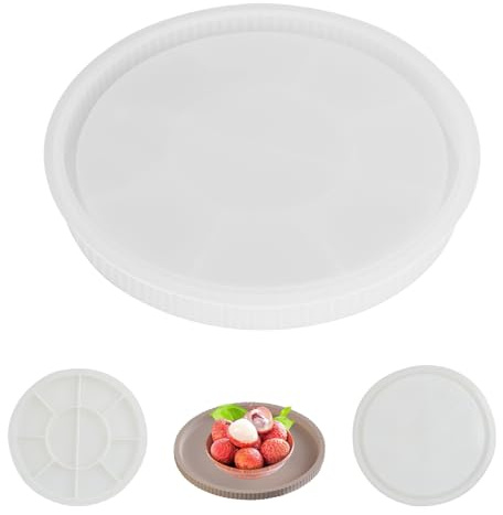 Silikonformen Gießformen Epoxidharz Formen Resin Silikonform Tablett Rund