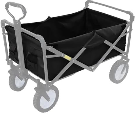 PAUANI Folding Wagon Cart Replacement - 84L Folding Garden Cart Liner Replacement, Waterproof Oxford Cloth Shopping Cart Inner Bag, Carts Wagons Lining Cloth Bag For Trolley Cart Accessory