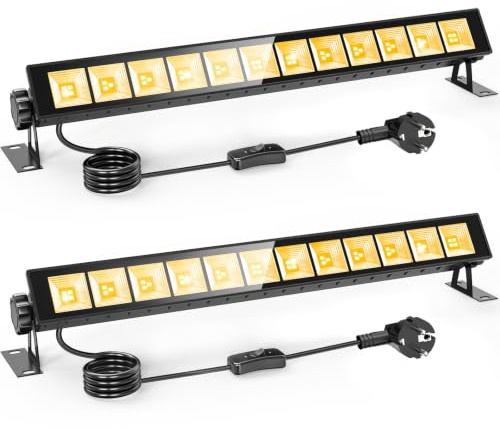 TOPBOS 30 W utomhus LED-spotlight, 3 000 LM, 3 000 K, varmvit, IP66, vattentät utomhusprojektor för gård, trädgård, garage, 2 stycken