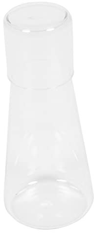 Alipis Glass Water Bottles Set 900ml Glass Jug Cup Bedside Desktop Beverage Carafe for Bedroom Accessories