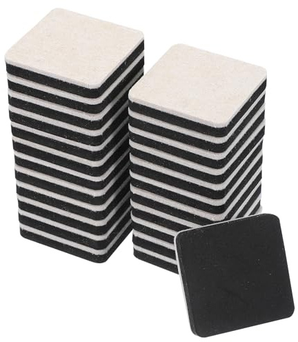PATIKIL 2.5 Inch Felt Furniture Sliders, 24 Pcs Square Furniture Movers Slider Reusable Moving Pads Floor Protectors for Cabinet Table Carpet Sofa Couch, Beige