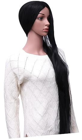 TOVINANNA Peluca de Pelo Sintético para Mujer 70 Cm Peluca de Pelo Liso Accesorio para El Cabello Peluca de Pelo para Mujer Peluca de Encaje Peluca de Belleza