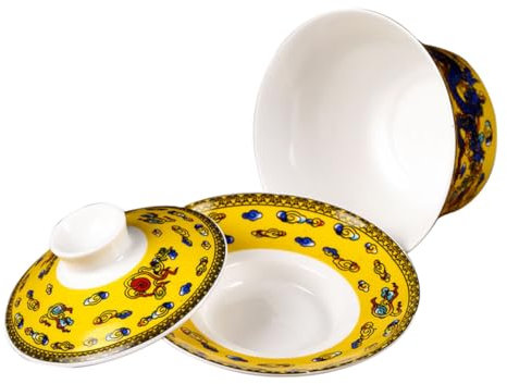 MOTHNUR Tazza Da Tè Ceramica Cinese Con Design Retrò Ciotola Decorativa Multifunzionale Tazza Da Infusione Elegante e Per Esperienza Di Tè Raffinata e Decorativa