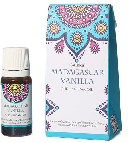 Goloka Duftöl - Naturdüfte für Aromatherapie, Raumduft, Diffusor, Duftlampe (Madagaskar Vanille)
