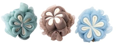 HAPINARY 3stücke Mädchen Badeschwämme Weiche Und Bequeme Exfolierung Für Sanfte Hautreinigung Beim Baden Multifunktionale Duschaccessoires Gemischten Farben