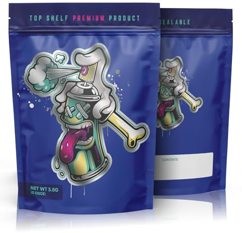 NUG PACKS Canz - 100 sacchetti in Mylar foderati in lamina di alluminio, sacchetti con chiusura lampo, per uso alimentare o artigianale (9,8 cm x 13 cm)